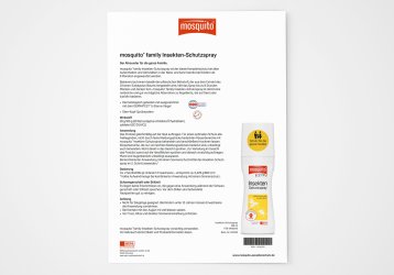 Produktdatenblatt mosquito family Insektenschutzspray